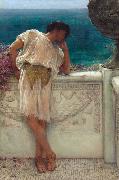 Alma-Tadema, Sir Lawrence The Poet Gallus Dreaming (mk23) Spain oil painting artist